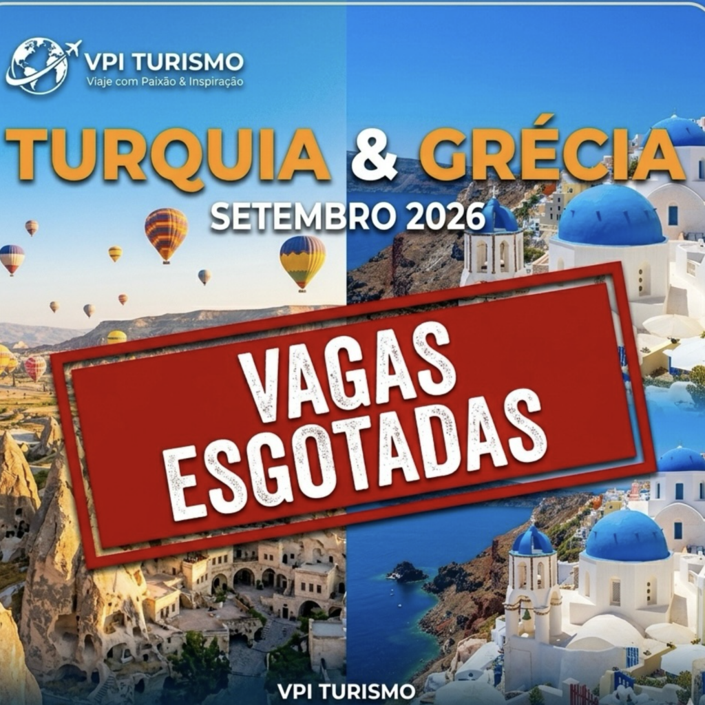 VAGAS ESGOTADAS PARA TURQUIA E GRECIA