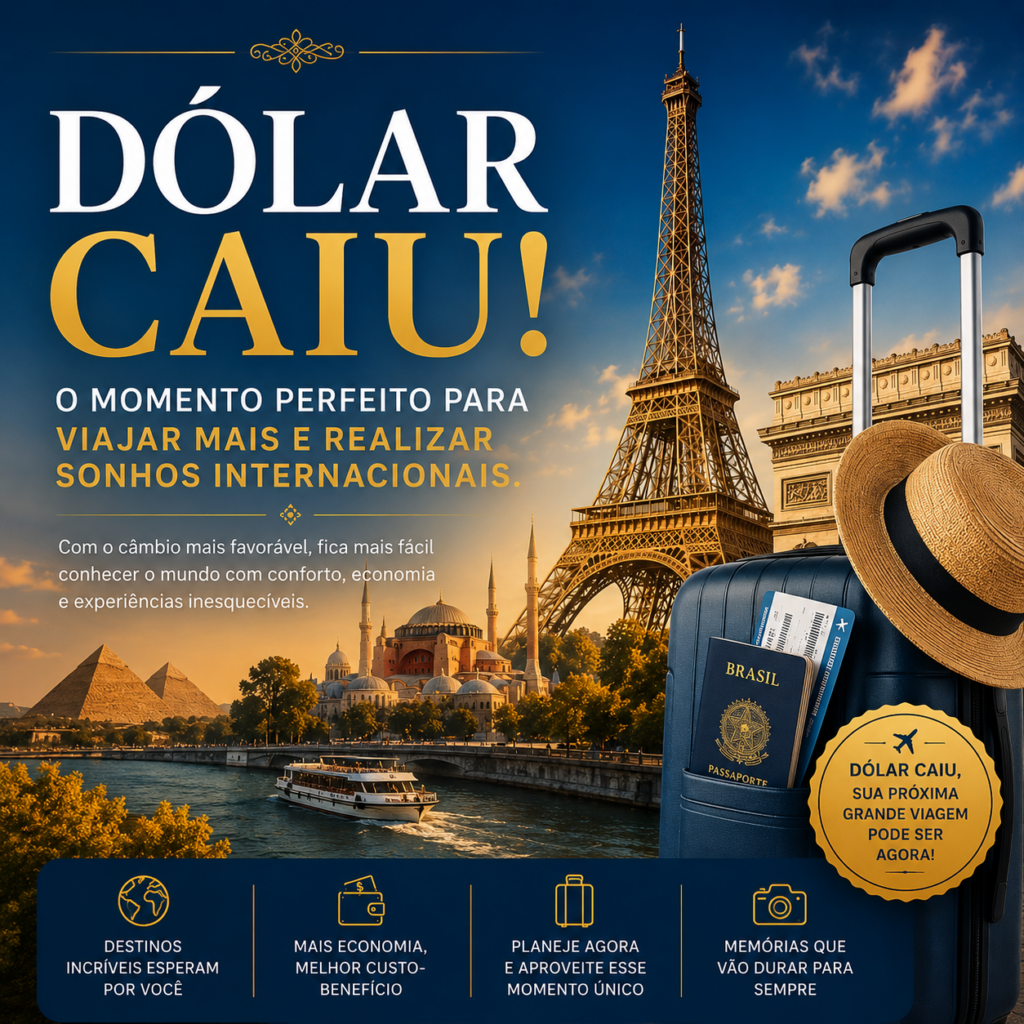 Dólar em Queda: O Momento Perfeito para Transformar Sonhos em Viagens Inesquecíveis