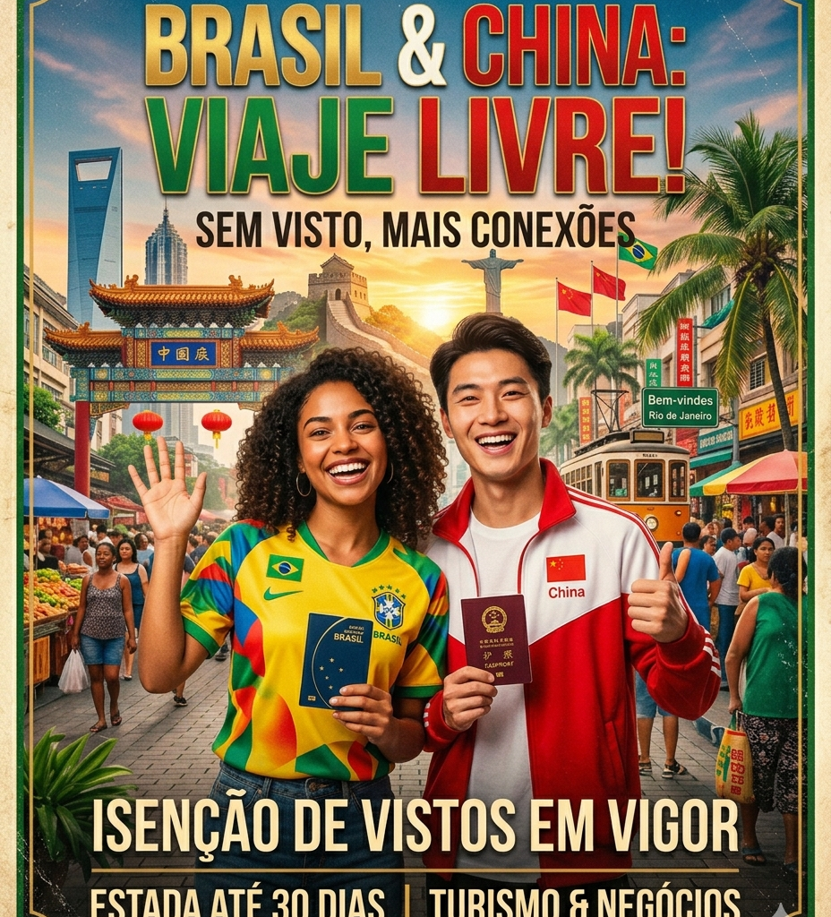 ISENÇÃO DE VISTOS /BRASIL e CHINA.
